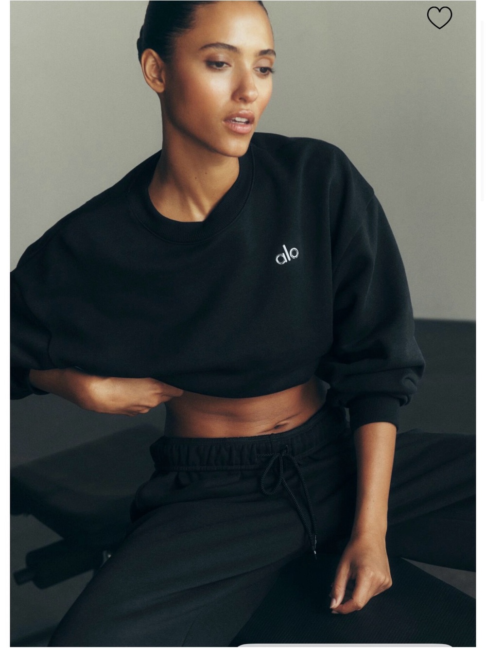 79. Alo Accolade crewneck Black Sweatshirt